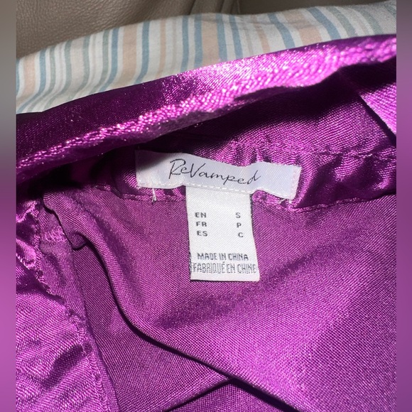 Satin Purple Blouse ☔️ - Picture 4 of 4